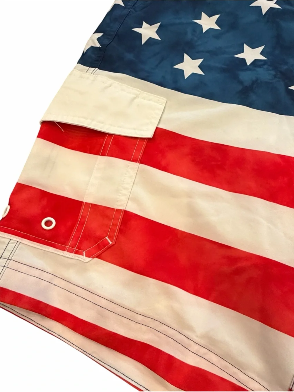 American Flag Stars & Stripes Swim Trunks - Red, White & Blue